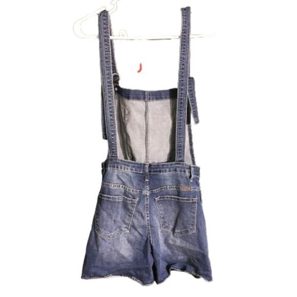 KanCan Denim Distressed Short Overalls Size M - Boho, Casual, Y2K - Picture 2 of 8